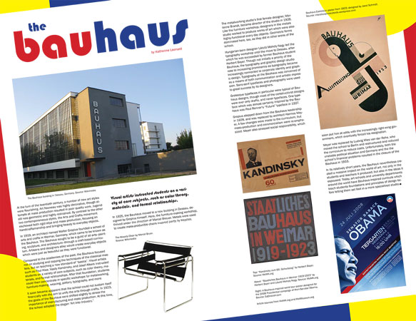 Bauhaus Magazine Spread
